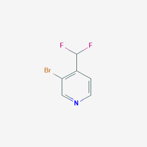 molecular formula C6H4BrF2N B049606 3-Bromo-4-(difluoromethyl)pyridine CAS No. 114468-05-2