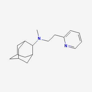 molecular formula C18H26N2 B4960762 N-methyl-N-(2-pyridin-2-ylethyl)adamantan-2-amine 
