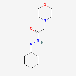 molecular formula C12H21N3O2 B4961057 N-(cyclohexylideneamino)-2-morpholin-4-ylacetamide 