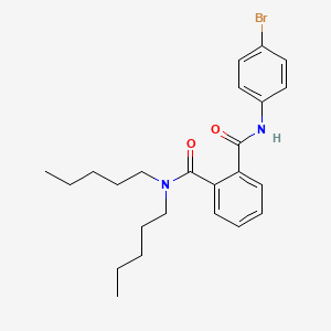molecular formula C24H31BrN2O2 B4961067 N2-(4-BROMOPHENYL)-N1,N1-DIPENTYLBENZENE-1,2-DICARBOXAMIDE 