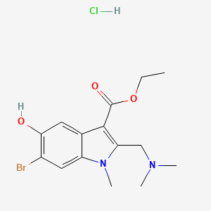 molecular formula C15H20BrClN2O3 B4961163 Ethyl 6-bromo-2-[(dimethylamino)methyl]-5-hydroxy-1-methylindole-3-carboxylate;hydrochloride 