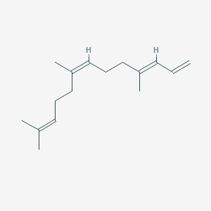 molecular formula C16H26 B049614 (3E,7E)-4,8,12-trimethyltrideca-1,3,7,11-tetraene CAS No. 62235-06-7