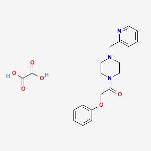molecular formula C20H23N3O6 B4961406 Oxalic acid;2-phenoxy-1-[4-(pyridin-2-ylmethyl)piperazin-1-yl]ethanone 