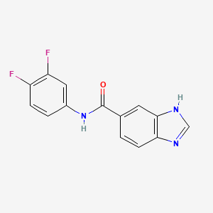 molecular formula C14H9F2N3O B4961438 N-(3,4-difluorophenyl)-1H-benzimidazole-6-carboxamide 