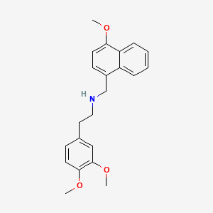 molecular formula C22H25NO3 B4961807 N-(3,4-DIMETHOXYPHENETHYL)-N-[(4-METHOXY-1-NAPHTHYL)METHYL]AMINE 