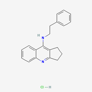 molecular formula C20H21ClN2 B4961928 N-(2-phenylethyl)-2,3-dihydro-1H-cyclopenta[b]quinolin-9-amine;hydrochloride 