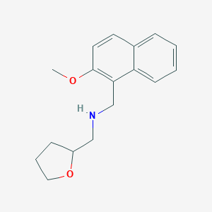 molecular formula C17H21NO2 B496204 N-[(2-methoxy-1-naphthyl)methyl]-N-(tetrahydro-2-furanylmethyl)amine 