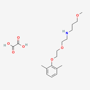 molecular formula C18H29NO7 B4962248 N-[2-[2-(2,6-dimethylphenoxy)ethoxy]ethyl]-3-methoxypropan-1-amine;oxalic acid 