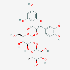 Quercetin 3-O-alpha-rhamnopyranosyl-(1-2)-beta-galactopyranoside