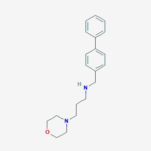 molecular formula C20H26N2O B496246 N-([1,1'-biphenyl]-4-ylmethyl)-N-[3-(4-morpholinyl)propyl]amine 