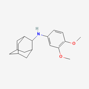 molecular formula C18H25NO2 B4962541 N-(3,4-dimethoxyphenyl)adamantan-2-amine 