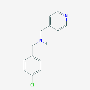 molecular formula C13H13ClN2 B496270 N-(4-chlorobenzyl)-1-(pyridin-4-yl)methanamine 