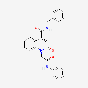 molecular formula C25H21N3O3 B4962790 N-BENZYL-2-OXO-1-[(PHENYLCARBAMOYL)METHYL]-1,2-DIHYDROQUINOLINE-4-CARBOXAMIDE 