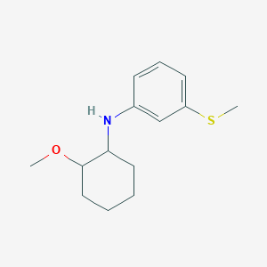 molecular formula C14H21NOS B4962843 N-(2-methoxycyclohexyl)-3-methylsulfanylaniline 