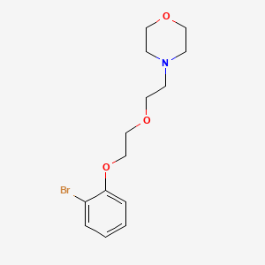 molecular formula C14H20BrNO3 B4962879 4-[2-[2-(2-Bromophenoxy)ethoxy]ethyl]morpholine 