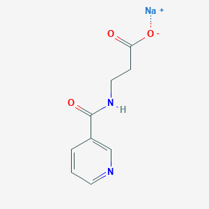 molecular formula C9H9N2NaO3 B4963122 Sodium;3-(pyridine-3-carbonylamino)propanoate 