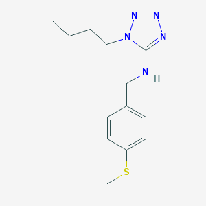 molecular formula C13H19N5S B496367 N-(1-butyl-1H-tetraazol-5-yl)-N-[4-(methylsulfanyl)benzyl]amine 