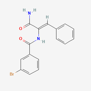 molecular formula C16H13BrN2O2 B4963684 N-[(Z)-3-amino-3-oxo-1-phenylprop-1-en-2-yl]-3-bromobenzamide 