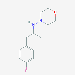 molecular formula C13H19FN2O B4963778 N-[1-(4-fluorophenyl)propan-2-yl]morpholin-4-amine 