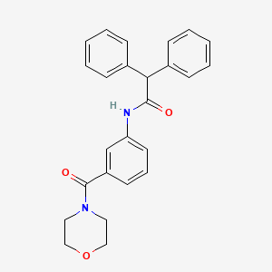 molecular formula C25H24N2O3 B4963900 N-[3-(4-morpholinylcarbonyl)phenyl]-2,2-diphenylacetamide 