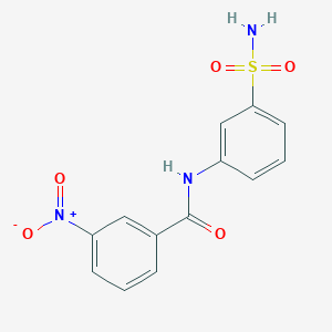 molecular formula C13H11N3O5S B4964005 3-nitro-N-(3-sulfamoylphenyl)benzamide 