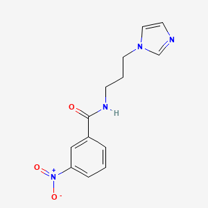 molecular formula C13H14N4O3 B4964029 N-[3-(1H-imidazol-1-yl)propyl]-3-nitrobenzamide 