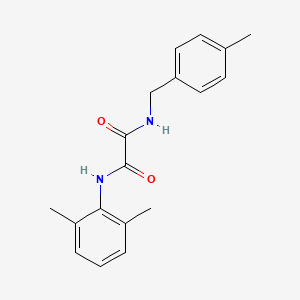 molecular formula C18H20N2O2 B4964110 N'-(2,6-dimethylphenyl)-N-[(4-methylphenyl)methyl]oxamide 