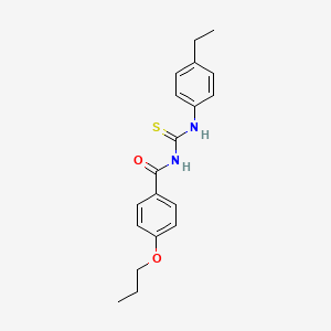 molecular formula C19H22N2O2S B4964231 N-[(4-ethylphenyl)carbamothioyl]-4-propoxybenzamide CAS No. 6441-58-3