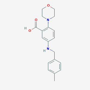 5-[(4-Methylbenzyl)amino]-2-morpholin-4-ylbenzoic acid
