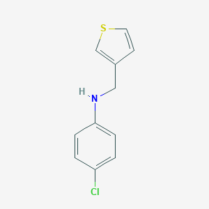 4-chloro-N-(thiophen-3-ylmethyl)aniline