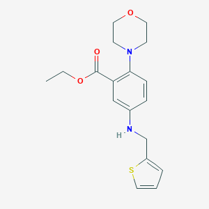 Ethyl 2-(4-morpholinyl)-5-[(2-thienylmethyl)amino]benzoate