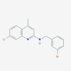 molecular formula C17H14BrClN2 B4964430 N-[(3-bromophenyl)methyl]-7-chloro-4-methylquinolin-2-amine 
