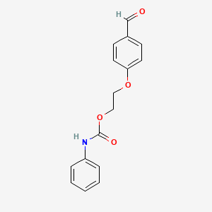 molecular formula C16H15NO4 B4964441 2-(4-formylphenoxy)ethyl N-phenylcarbamate 