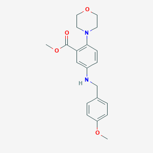 Methyl 5-[(4-methoxybenzyl)amino]-2-(4-morpholinyl)benzoate