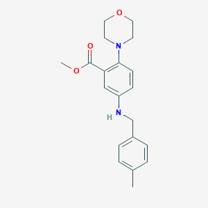 Methyl 5-[(4-methylbenzyl)amino]-2-(morpholin-4-yl)benzoate