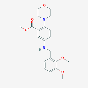 Methyl 5-[(2,3-dimethoxybenzyl)amino]-2-(4-morpholinyl)benzoate