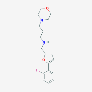 N-{[5-(2-fluorophenyl)-2-furyl]methyl}-3-morpholin-4-ylpropan-1-amine