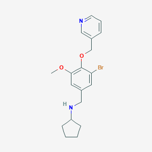 N-[3-bromo-5-methoxy-4-(pyridin-3-ylmethoxy)benzyl]cyclopentanamine
