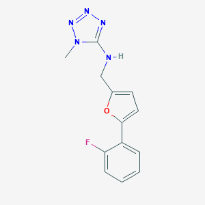molecular formula C13H12FN5O B496464 N-[[5-(2-fluorophenyl)furan-2-yl]methyl]-1-methyltetrazol-5-amine CAS No. 878424-90-9