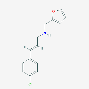 N-(4-chlorocinnamyl)-N-(2-furylmethyl)amine