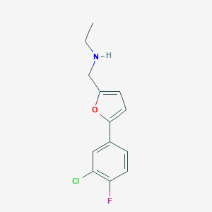 N-{[5-(3-chloro-4-fluorophenyl)furan-2-yl]methyl}ethanamine