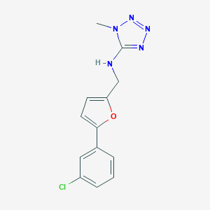N-[[5-(3-chlorophenyl)furan-2-yl]methyl]-1-methyltetrazol-5-amine