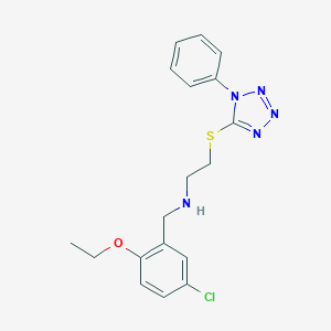 N-(5-chloro-2-ethoxybenzyl)-2-[(1-phenyl-1H-tetrazol-5-yl)sulfanyl]ethanamine