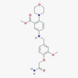 Methyl 5-{[4-(2-amino-2-oxoethoxy)-3-methoxybenzyl]amino}-2-(4-morpholinyl)benzoate