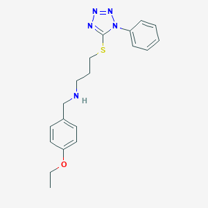 N-(4-ethoxybenzyl)-3-[(1-phenyl-1H-tetrazol-5-yl)sulfanyl]propan-1-amine