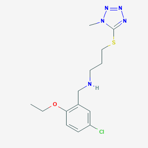 N-(5-chloro-2-ethoxybenzyl)-3-[(1-methyl-1H-tetrazol-5-yl)sulfanyl]propan-1-amine