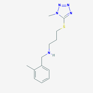 molecular formula C13H19N5S B496499 N-(2-methylbenzyl)-3-[(1-methyl-1H-tetrazol-5-yl)sulfanyl]propan-1-amine 