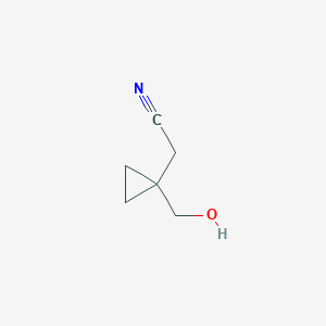 molecular formula C6H9NO B049650 1-(Hydroxymethyl)cyclopropaneacetonitrile CAS No. 152922-71-9