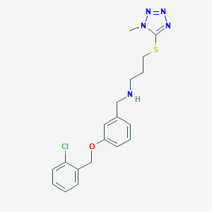 N-{3-[(2-chlorobenzyl)oxy]benzyl}-3-[(1-methyl-1H-tetrazol-5-yl)sulfanyl]propan-1-amine