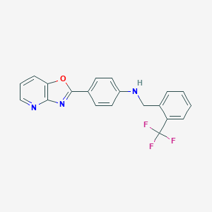 4-([1,3]oxazolo[4,5-b]pyridin-2-yl)-N-[2-(trifluoromethyl)benzyl]aniline